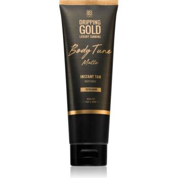 Dripping Gold Luxury Tanning Body Tune автобронзант - крем за лице и тяло с мигновен ефект Ultra Dark 125ml