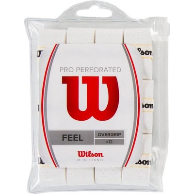 Wilson Pro overgrip perforated 12ks bílá – Zboží Mobilmania