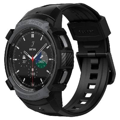 Rugged Armor Pro Case - удароустойчив TPU кейс за Samsung Galaxy Watch 4 Classic 46mm (тъмносив)