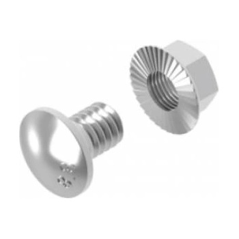 Baks Mushroom bolt + strapped cap SGKM6x16 655061 /100pcs. /