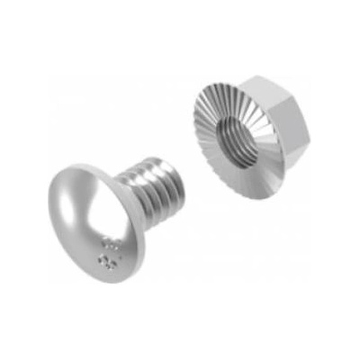 Baks Mushroom bolt + strapped cap SGKM6x16 655061 /100pcs. /