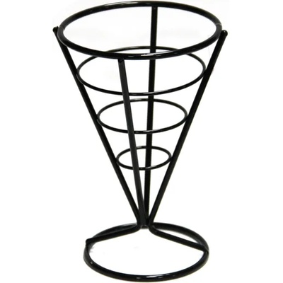 Horecano HORECANO-Стойка конус за сервиране на чипс 10x15cm B2241B (181001-3)(ЧЕРНО) (01981432)