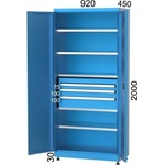 Kocel КОМБИНИРАН ШКАФ С 3 ЧЕКМЕДЖЕТА И РАФТОВЕ kocel - 6240 (6240)