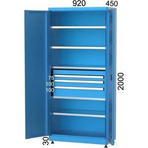 Kocel КОМБИНИРАН ШКАФ С 3 ЧЕКМЕДЖЕТА И РАФТОВЕ kocel - 6240 (6240)