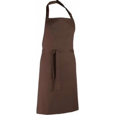 Premier Workwear Klasická zástěra hnědá Pantone 476 72x86cm PW150