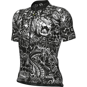 Alé Фланелка с къс ръкав за колоездене Alé Pragma Safari Jersey Cycling jersey - Black (056-3430-0113)