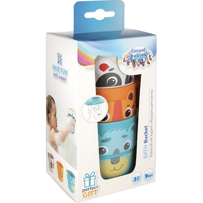 Canpol babies Hrníčky ke koupání Hello Little 3 ks