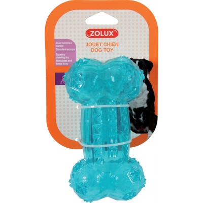 Zolux kosť Bone Pop 14 cm tyrkysová