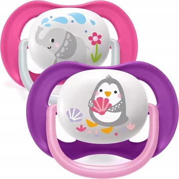 Avent Ultra Air Animals slon/tučniak ružová/lila
