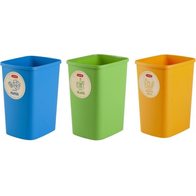 CURVER ECO Friendly 3 x 25 l Set košov na triedený odpad 02174-999