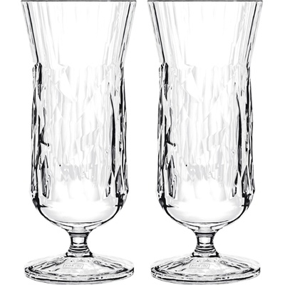 Koziol Sklenice CLUB na stopce set čirá 2 x 400 ml