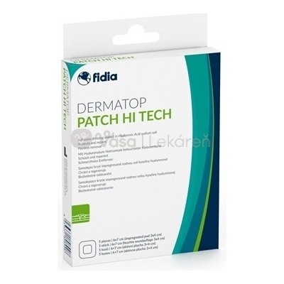 Dermatop Patch Hi Tech Samolepiace krytie na rany (6 x 7 cm) 5 náplastí