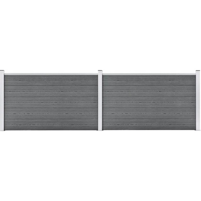 zahrada-XL Zahradní plot WPC 353 x 106 cm šedý