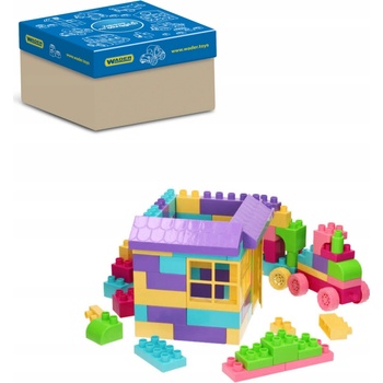 Wader 41280 Kostky 132 ks v boxu pro holky