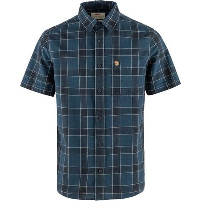 Fjällräven Övik Travel košile krátký rukáv indigo blue/dark navy