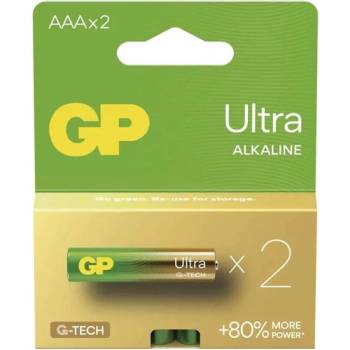 GP Batteries B02112 Ultra AAA (LR03) алкална микробатерия за молив 2 бр (B02112)