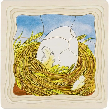 Goki Дървен пъзел Goki - Пиле (57521)