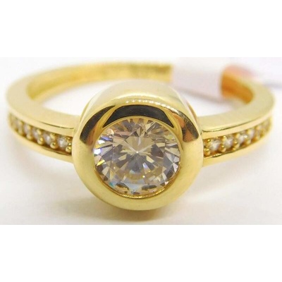 Klenoty Budín Zásnubní dámský zlatý prsten HK1232