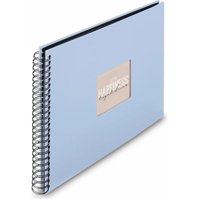 Hama album klasické spirálové FINE ART 36x32 cm, 50 stran, lagoon, černé listy – Zbozi.Blesk.cz