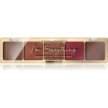 Revolution Beauty Glam палитра сенки за очи цвят I'm Everything Burnt Nude 5, 5 гр