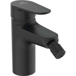 Ideal Standard ALU+ - Смесител за биде с чучур Click-Clack, BlueStart, копринено черен BE132XG (BE132XG)