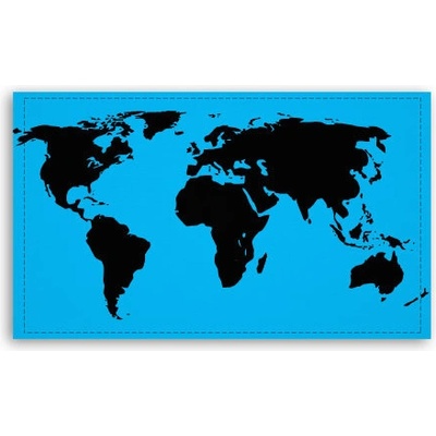 Fotoobraz 120x70 cm velký Mapa světa