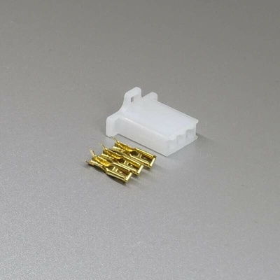 Sada konektoru Faston 2.8 mm, 3 póly, bílá - zásuvka (samice)
