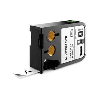 Dymo XTL 1868752, 19mm x 7m, černý tisk/bílý podklad, originální páska