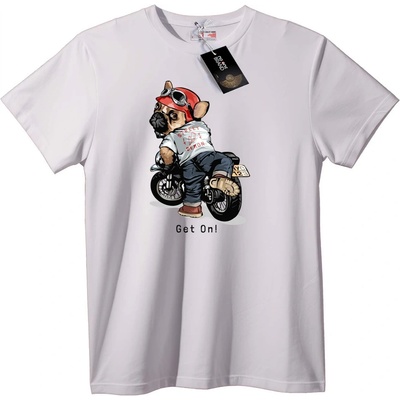 NOONEBRAND Тениска Байкер куче - XS, Black