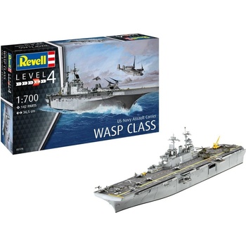 Revell ModelSet loď 65178Assault Carrier USS WASP CLASS 18-65178 1:700