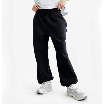 Decathlon Dámske oversize tepláky čierne