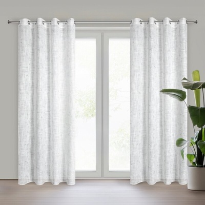 Takoy Závěs SOLANA v eko stylu s viditelnou vazbou a pololesklým jemným potiskem 140 x 250 cm-HF-463693 | 140 x 250 cm