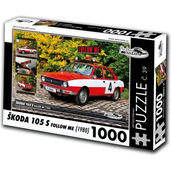 Image 1 of Retro cars - Puzzle Škoda 105 S Follow Me (1980) - 1 000 piese