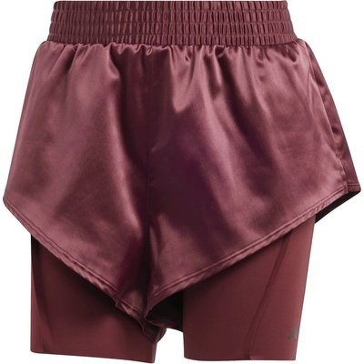 adidas Дамски къси панталони Adidas Power AEROREADY 2-in-1 Shorts Womens - Red