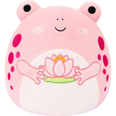 SQUISHMALLOWS Růžová žába s leknínem Lonina