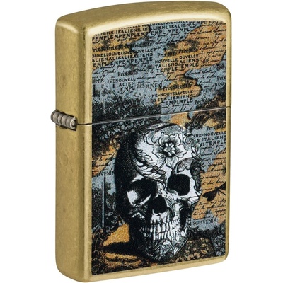 Zippo Floral Skull Design 23075