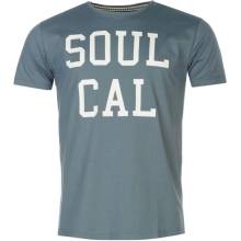 SoulCal Logo T Shirt Mens Blue Mirage