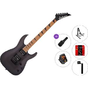 Jackson JS Series Dinky Arch Top JS24 DKAM Caramelized MN Standard SET Black Satin Електрическа китара