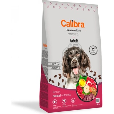 Calibra Premium Line Adult суах храна за кучета - говеждо 12 kg