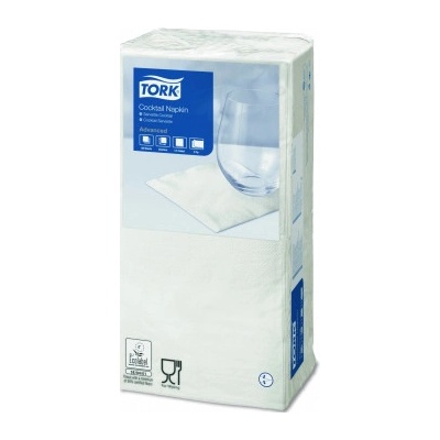 TORK Advanced ubrousky 2V 24x24cm bílá 200ks 477534