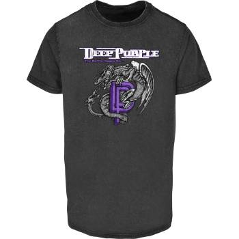 MERCHCODE Тениска Deep Purple Dragon Acid Wash Tee black XXLUB-MC1120-00007 - , размер XS