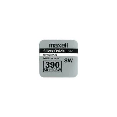 Maxell Бутонна батерия сребърна maxell sr1130 sw /ag10/ 389/390/ 1.55v (ml-bs-sr1130-sw)