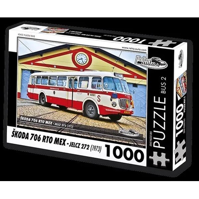 Retro cars - Puzzle Skoda 706 RTO MEX (1973) 1000 - 1 000 piese