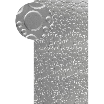 Plech pozinkovaný, 2000 x 1000 x 1,2 mm, 3D vzor kruhy