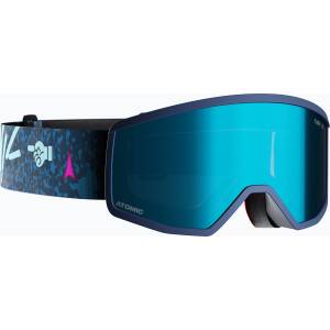 Atomic Детска скиорска маска Atomic Four Jr Flash graphic/ocean/blue flash