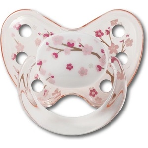 Dentistar Силиконова залъгалка с халка Dentistar Art - Розова, размер 1 (20007) - baby
