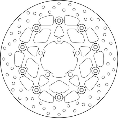 Predný brzdový kotúč Brembo TRIUMPH 800 TIGER 2011 - 2014