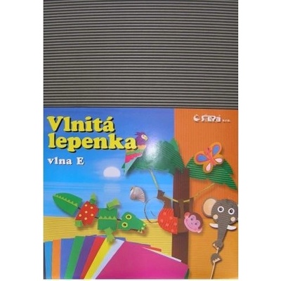 Lepenka E-Welle 260g 34,5 x 24,5cm rovná-šedá 10 listů
