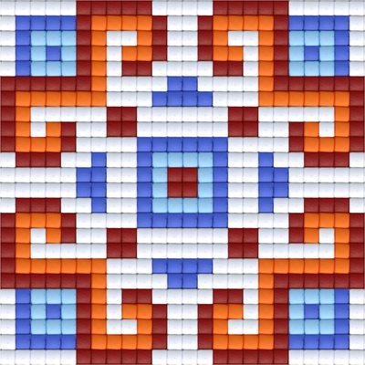 Bright Toys Мозайка с пиксели - Българска народна шевица, 24x24 пиксела - Мотив 21 (BE24021)