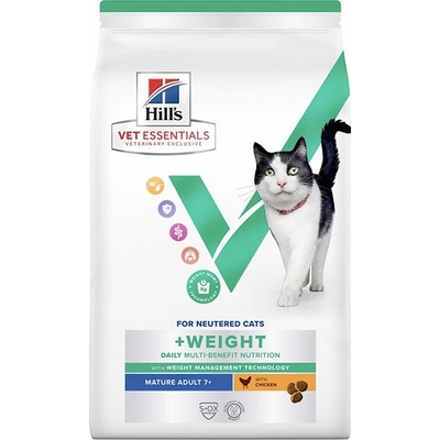 Hill’s Prescription Diet Feline VetEssentials Adult Weight 7+ Chicken 1,5 kg